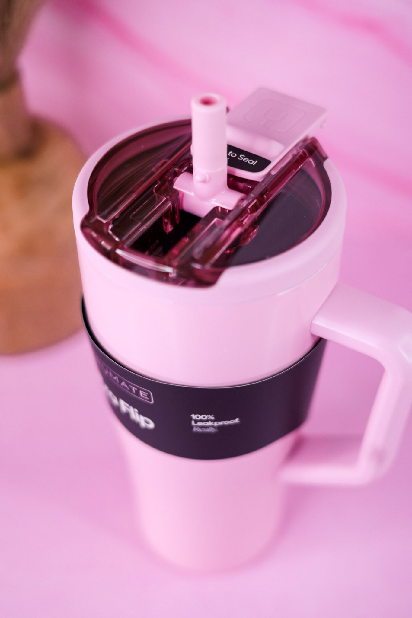 Brumate Petal Pink 30oz Era Flip Tumbler
