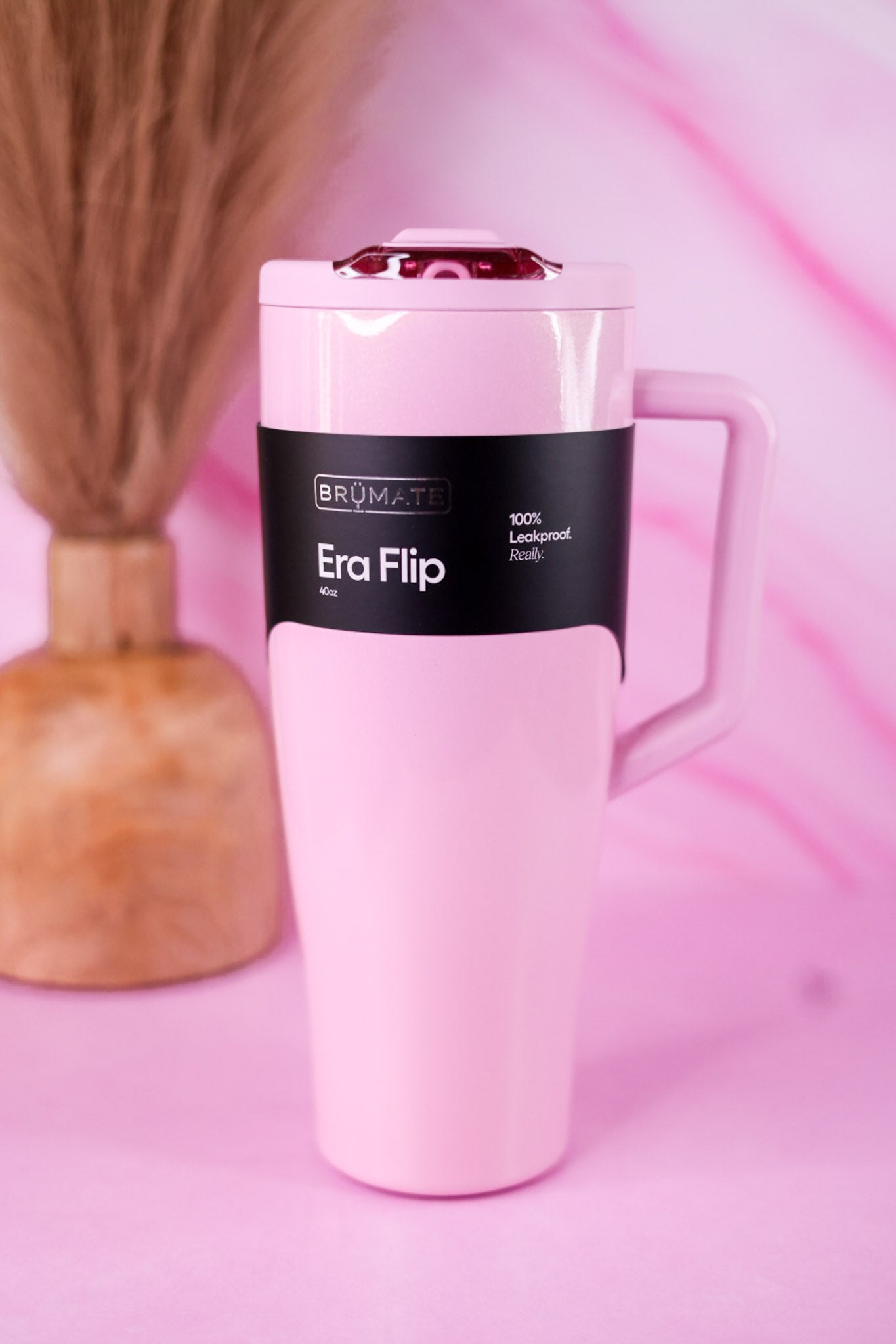 Brumate Petal Pink 40oz Era Flip Tumbler