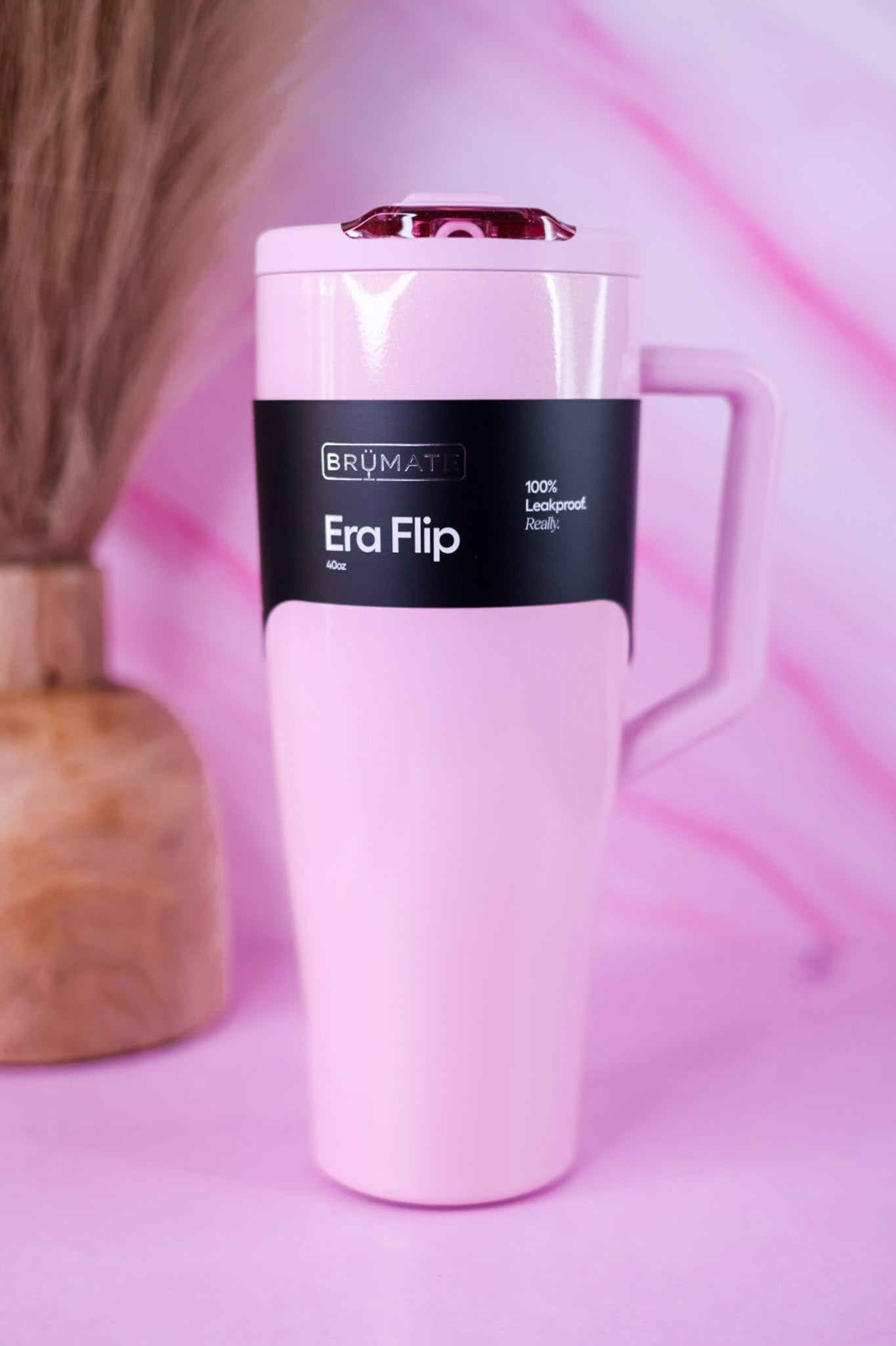 Brumate Petal Pink 40oz Era Flip Tumbler
