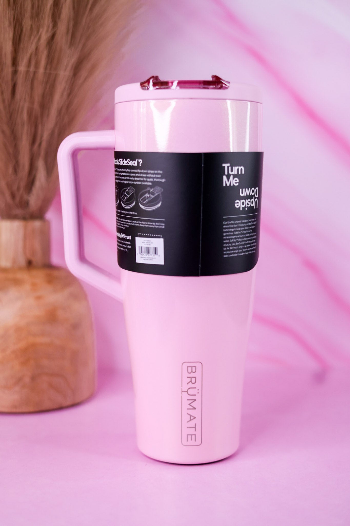 Brumate Petal Pink 40oz Era Flip Tumbler