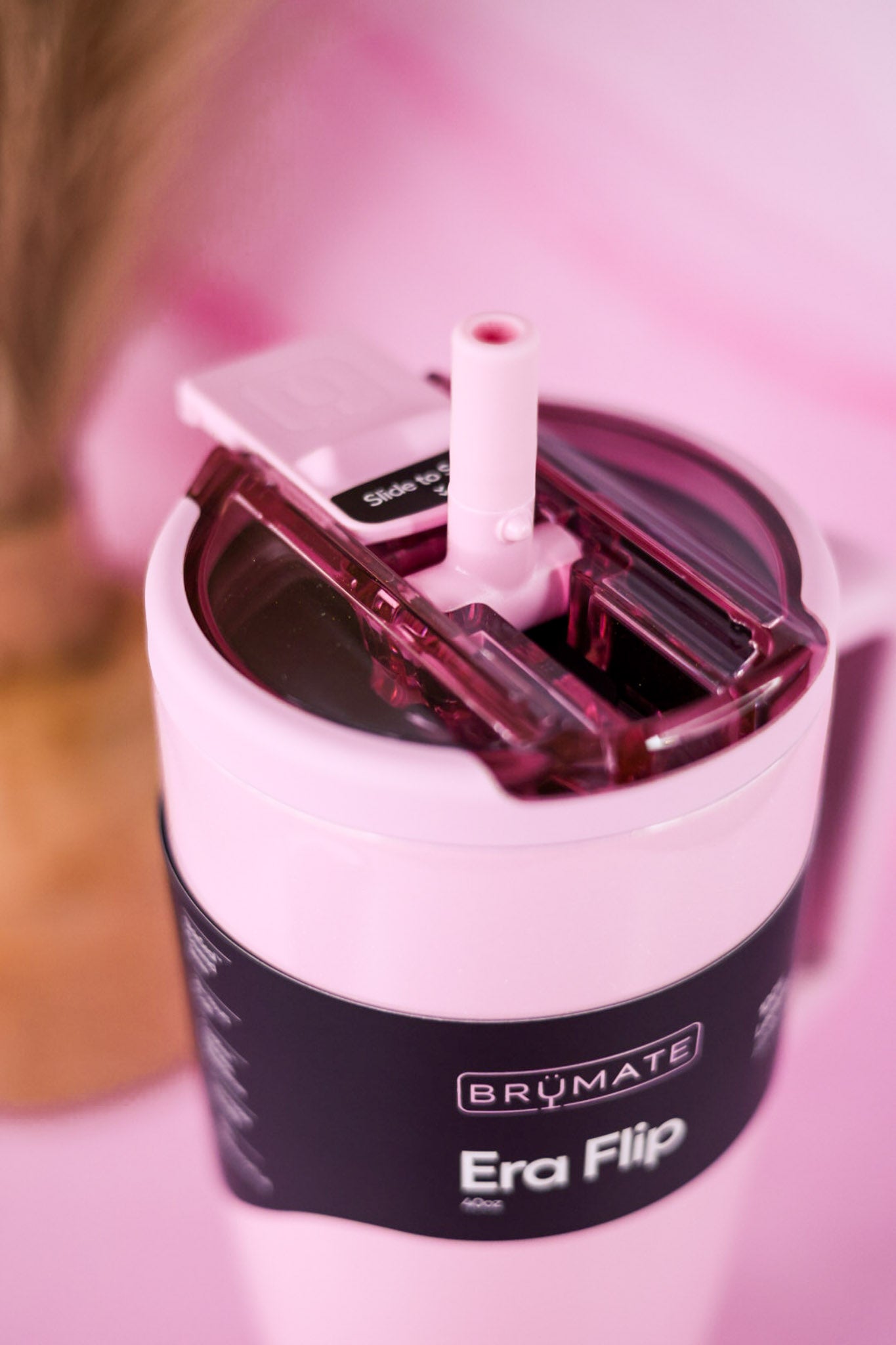 Brumate Petal Pink 40oz Era Flip Tumbler