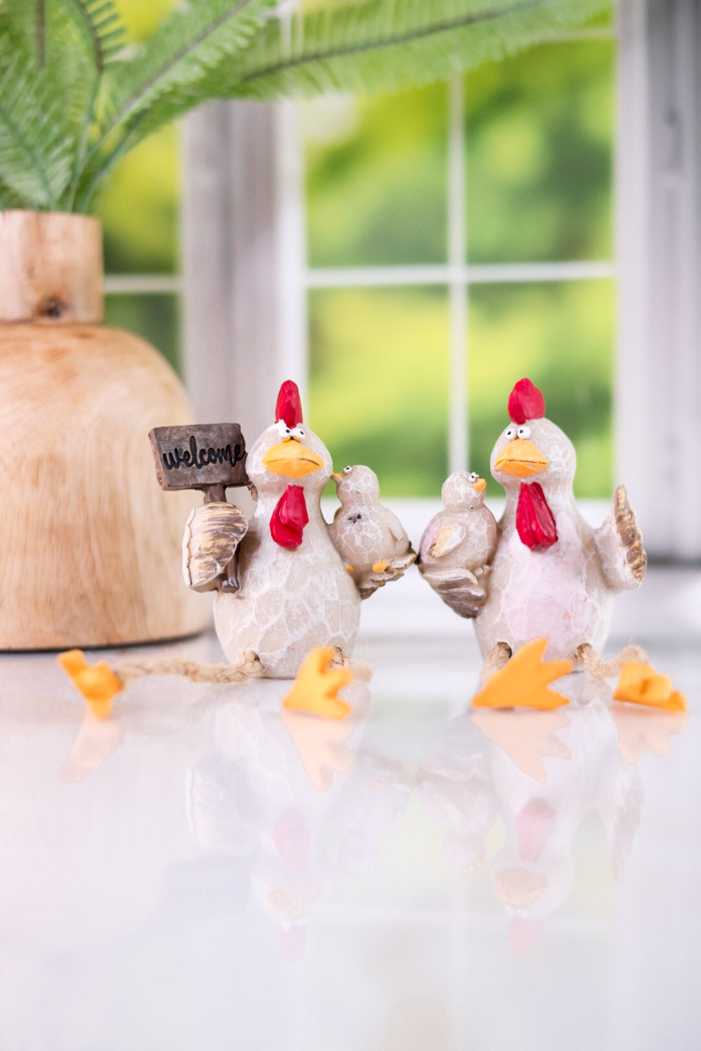 Resin Chicken Sitters (2 Styles)
