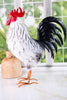 15.5" Metal Rooster Figurine
