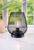 7" Black Metal Wire Lantern
