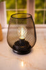 7" Black Metal Wire Lantern