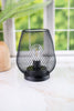 7" Black Metal Wire Lantern