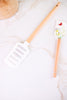 Set of 2 Spring Flower Print Rubber Spatulas