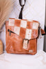 The "Venice Beach II" Tan Rustic Nectar Crossbody Bag
