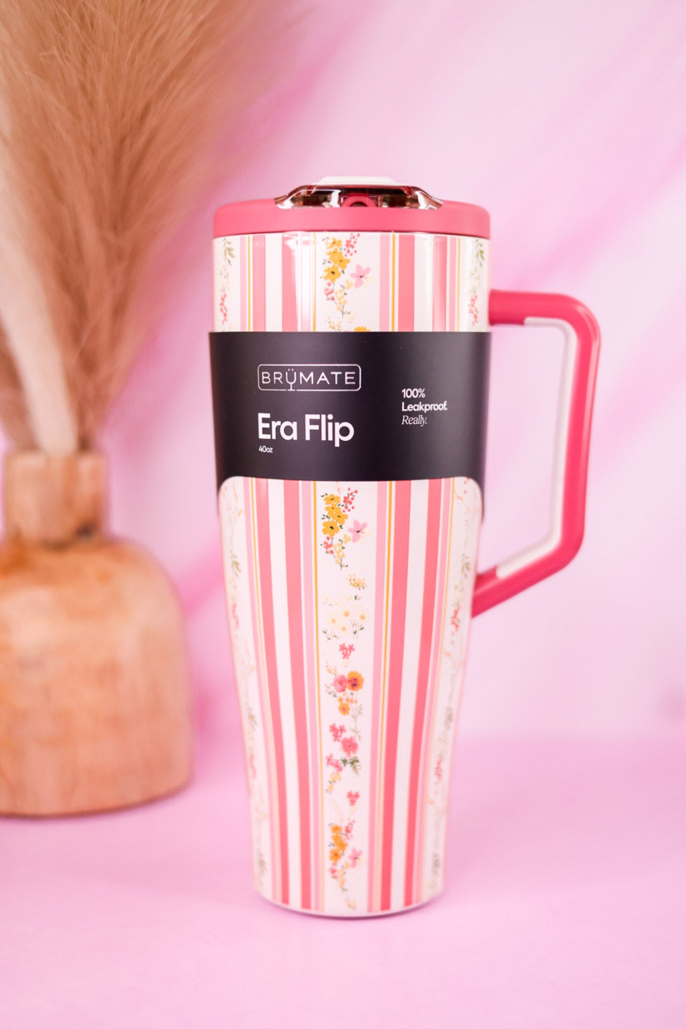 Brumate Cascading Florals 40oz Era Flip Tumbler