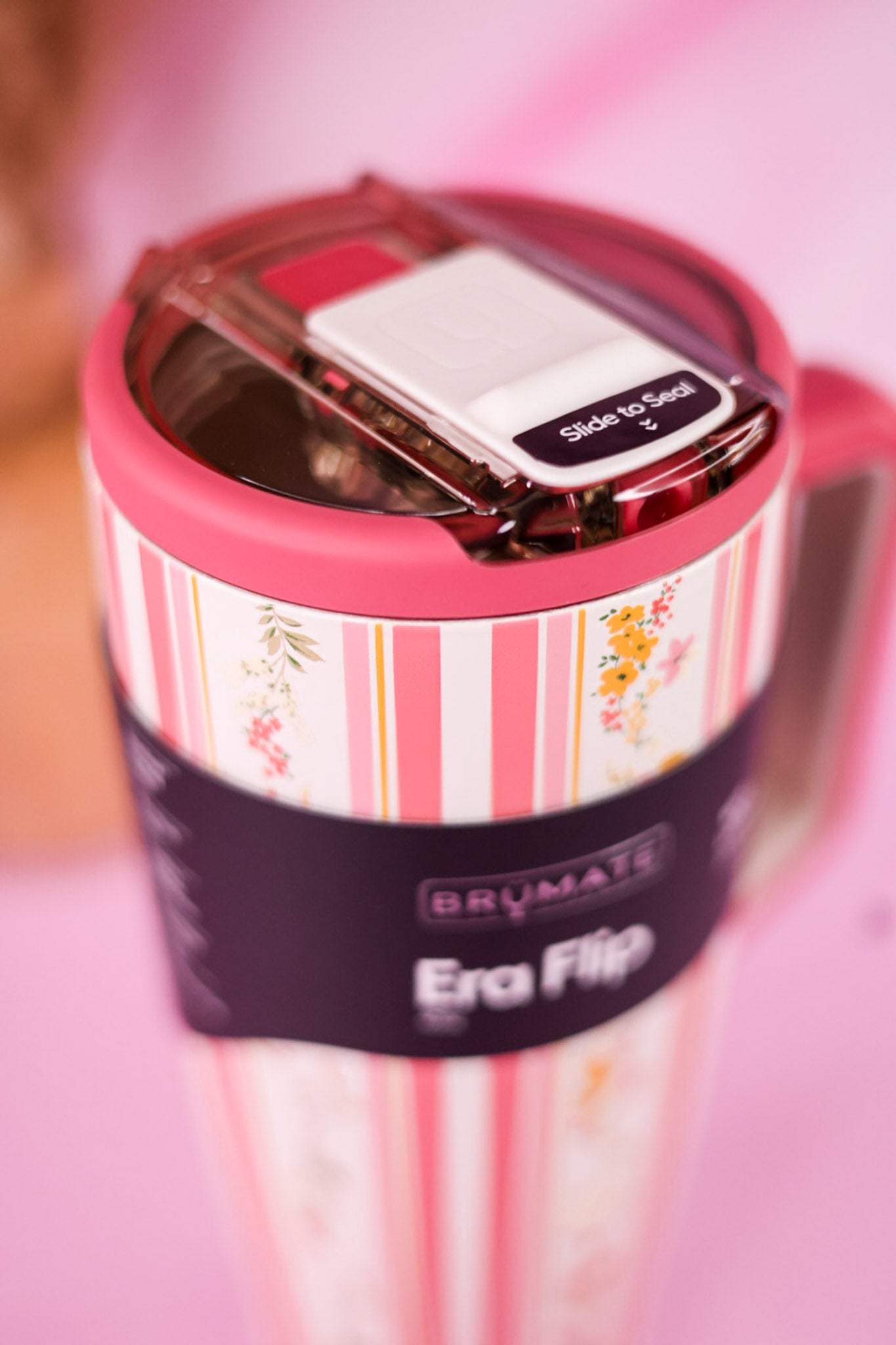 Brumate Cascading Florals 40oz Era Flip Tumbler