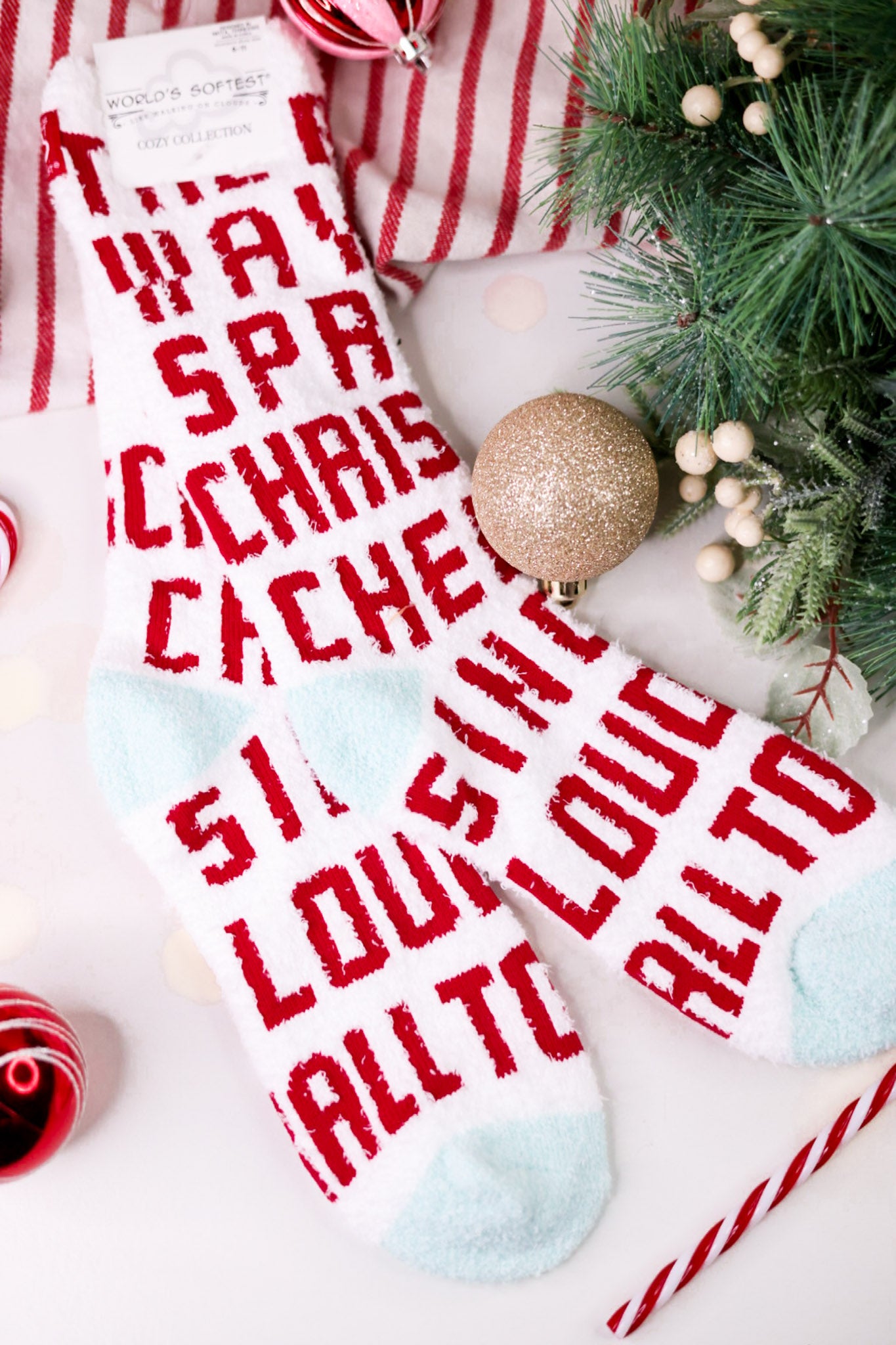 Christmas Cheer Women's Cozy Crew Socks