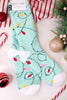 Holiday Lights Fuzzy Crew Socks