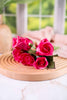 Real Touch 10" Dark Pink Rose Bundle