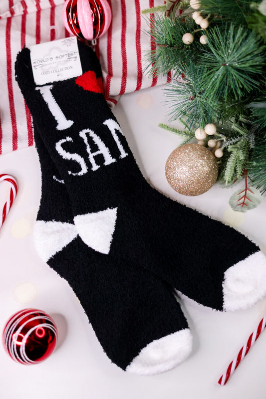 I Heart Santa Women's Crew Socks