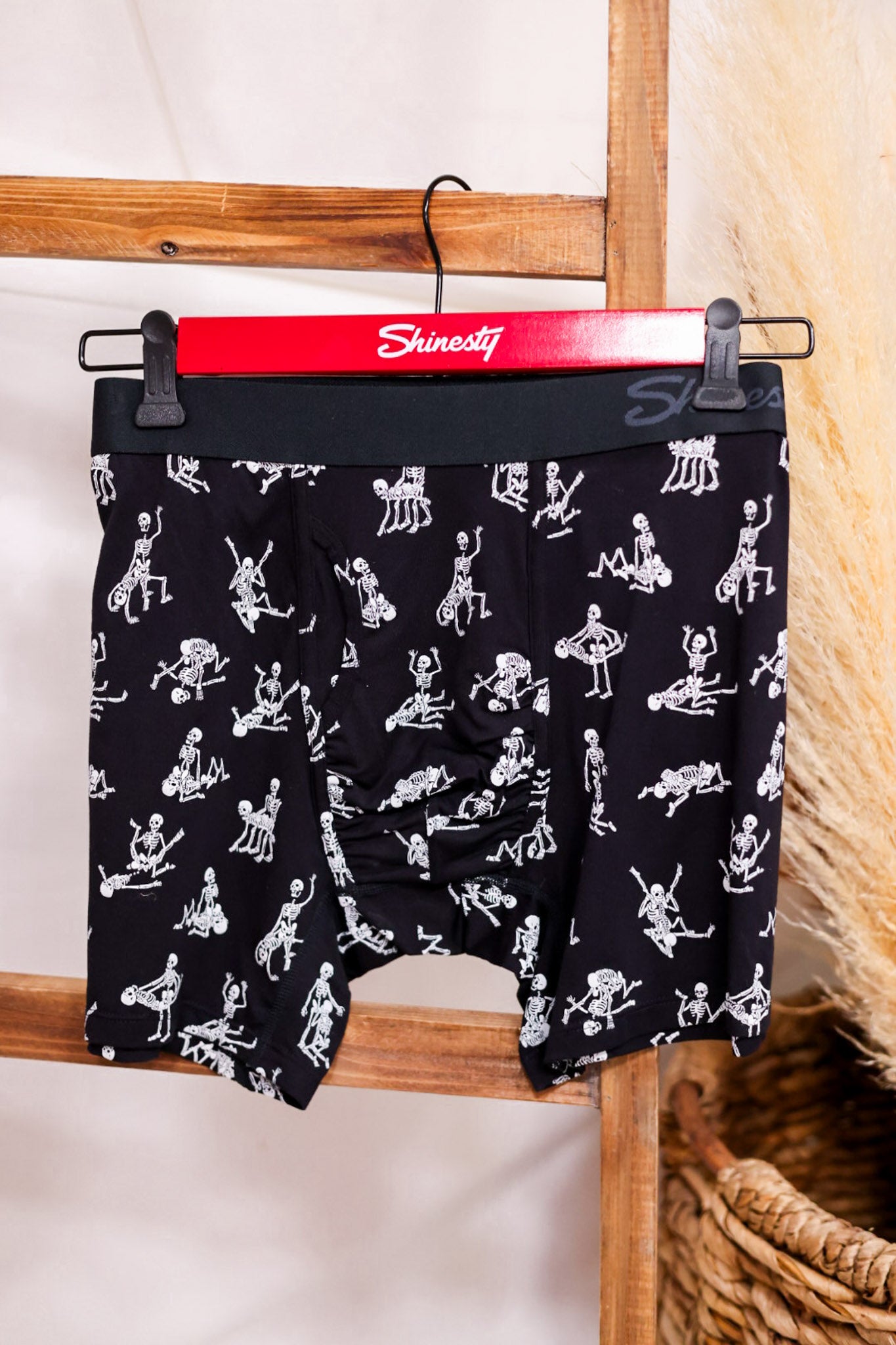 Shinesty Bare Back Bones Men's Underwear With Fly