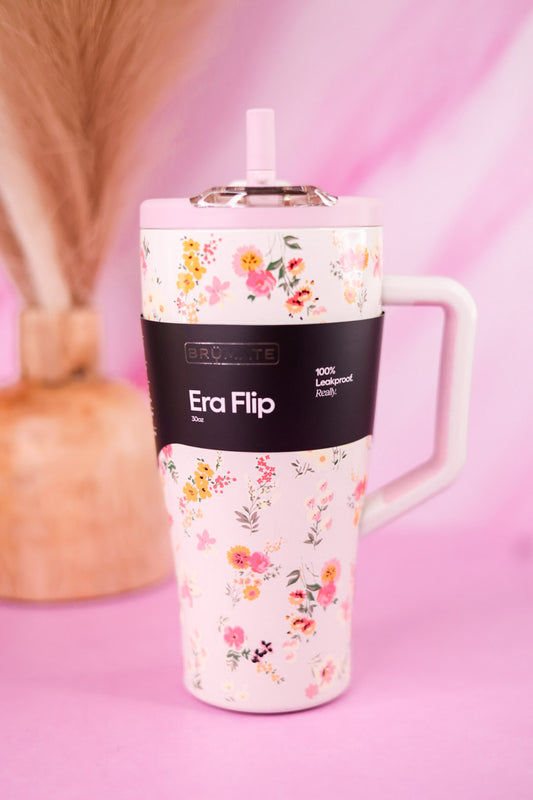 Brumate Wildflower Whisper 30oz Era Flip Tumbler