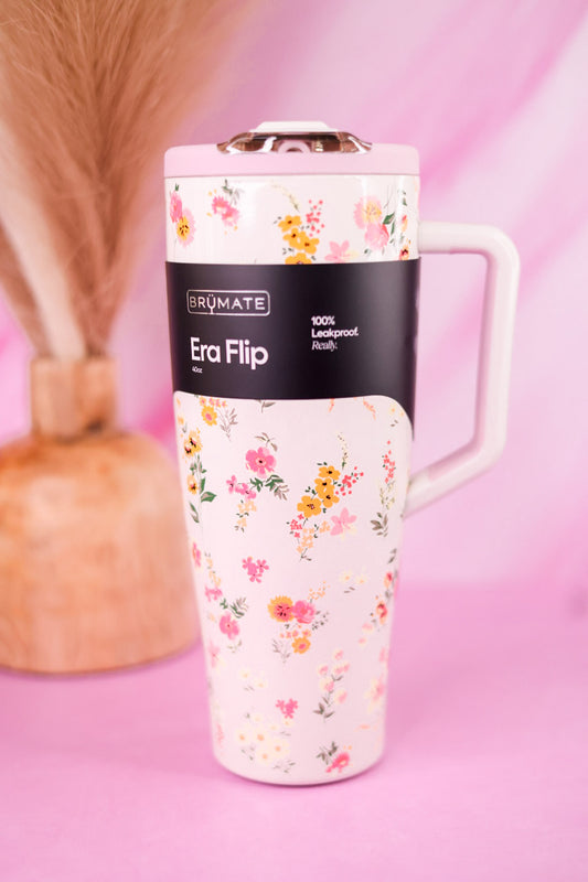 Brumate Wildflower Whisper 40oz Era Flip Tumbler
