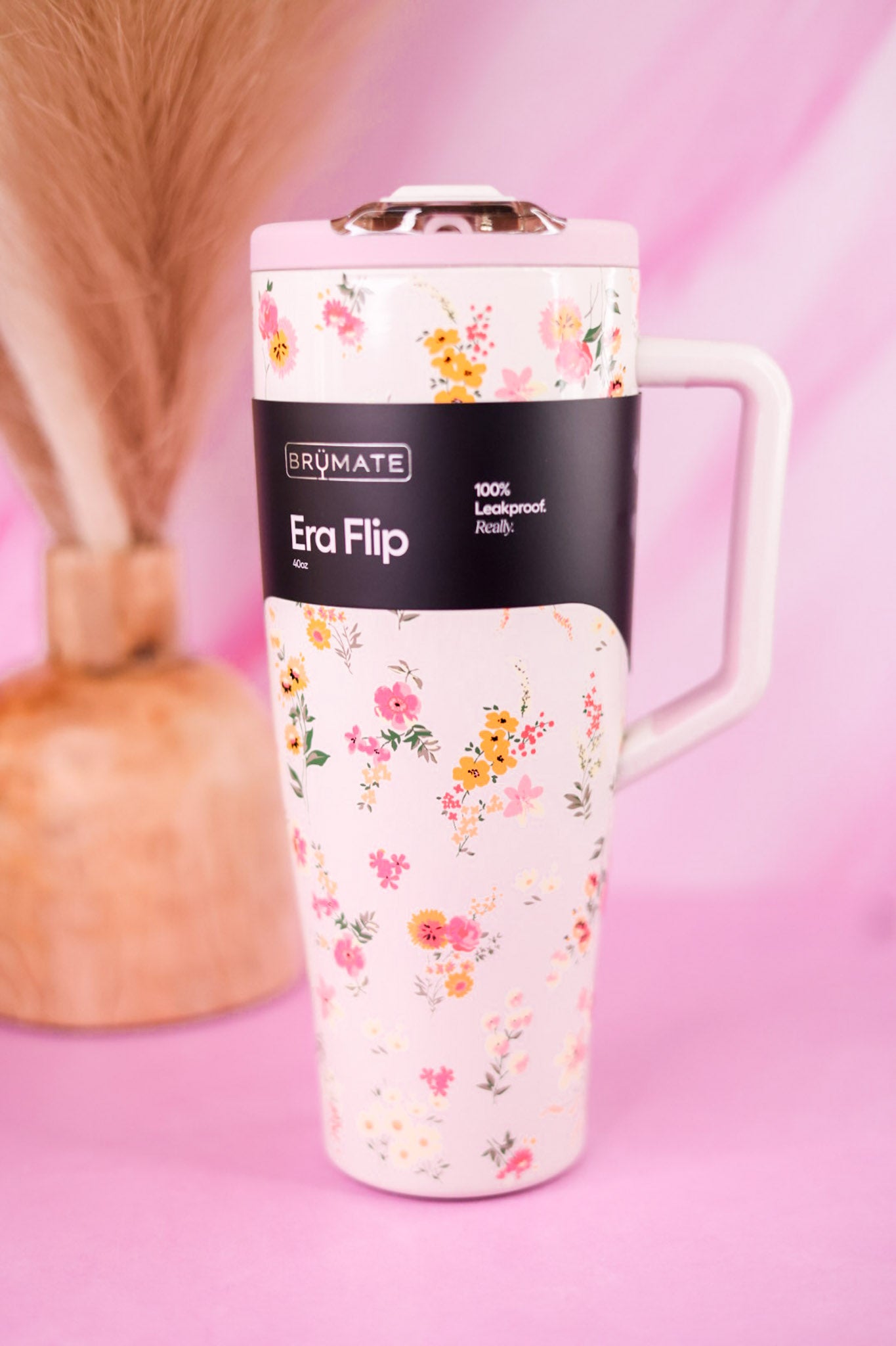 Brumate Wildflower Whisper 40oz Era Flip Tumbler