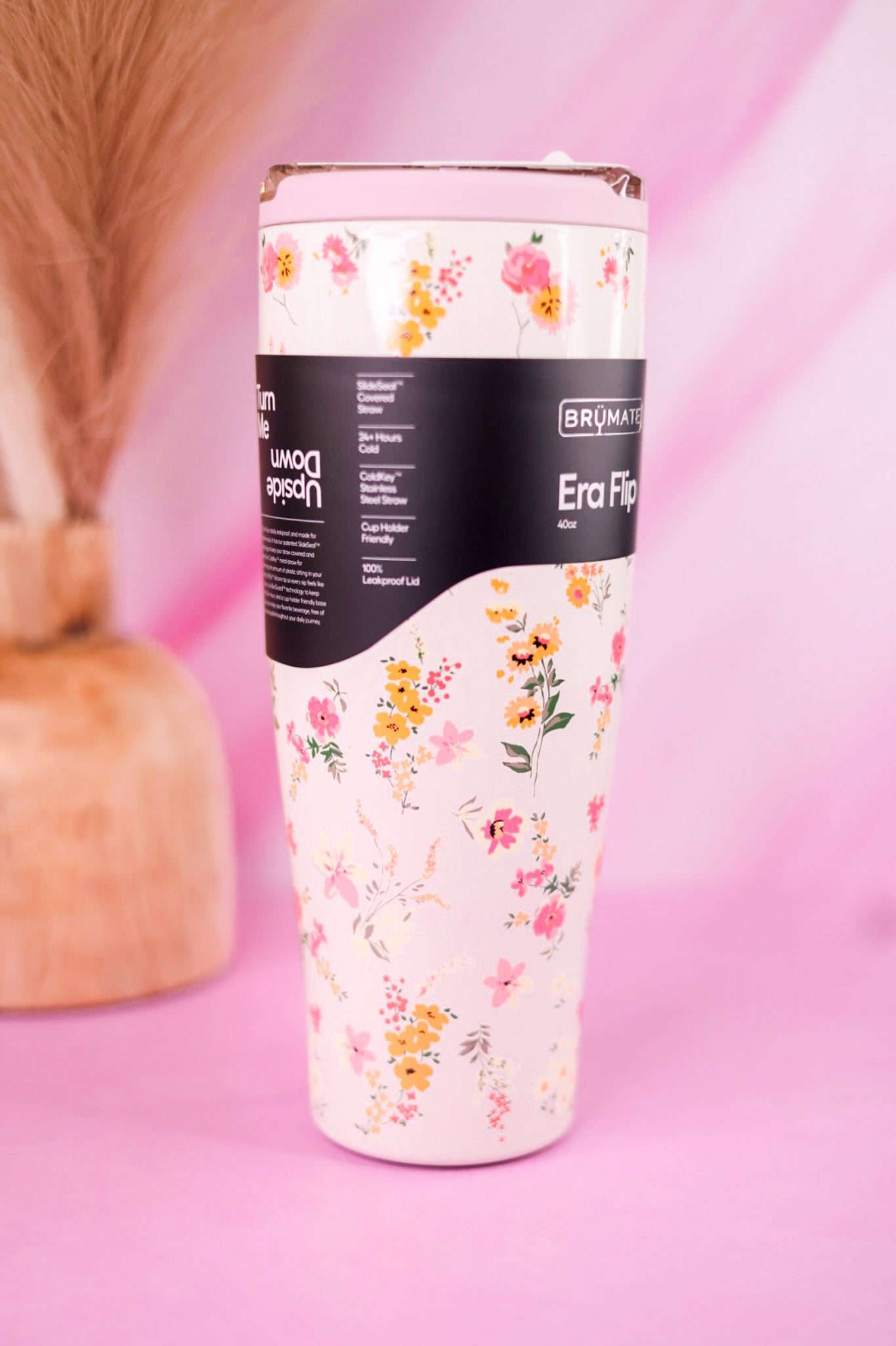 Brumate Wildflower Whisper 40oz Era Flip Tumbler