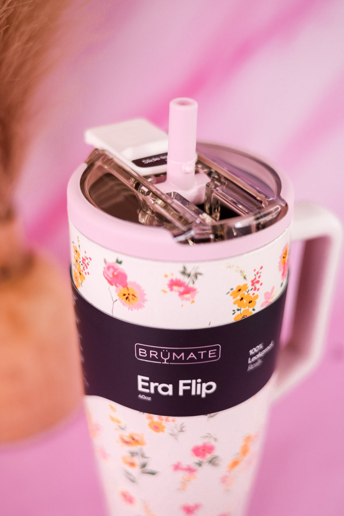 Brumate Wildflower Whisper 40oz Era Flip Tumbler