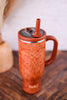 Saddle Stitch Cognac 30oz Mega Mug