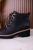 Trail Ride Black Lace Up Boots
