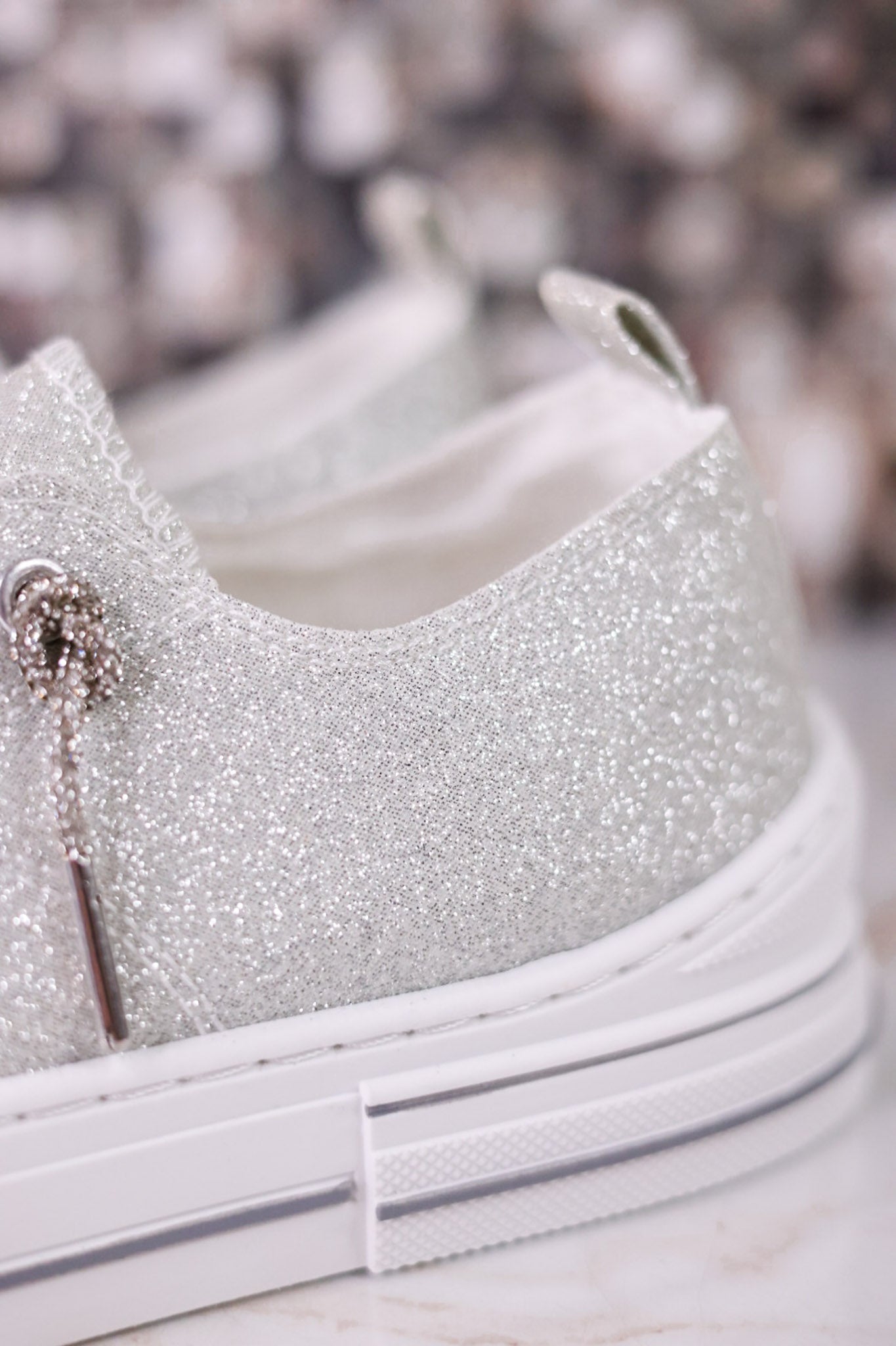 Aman 2 Silver Glitter Sneakers