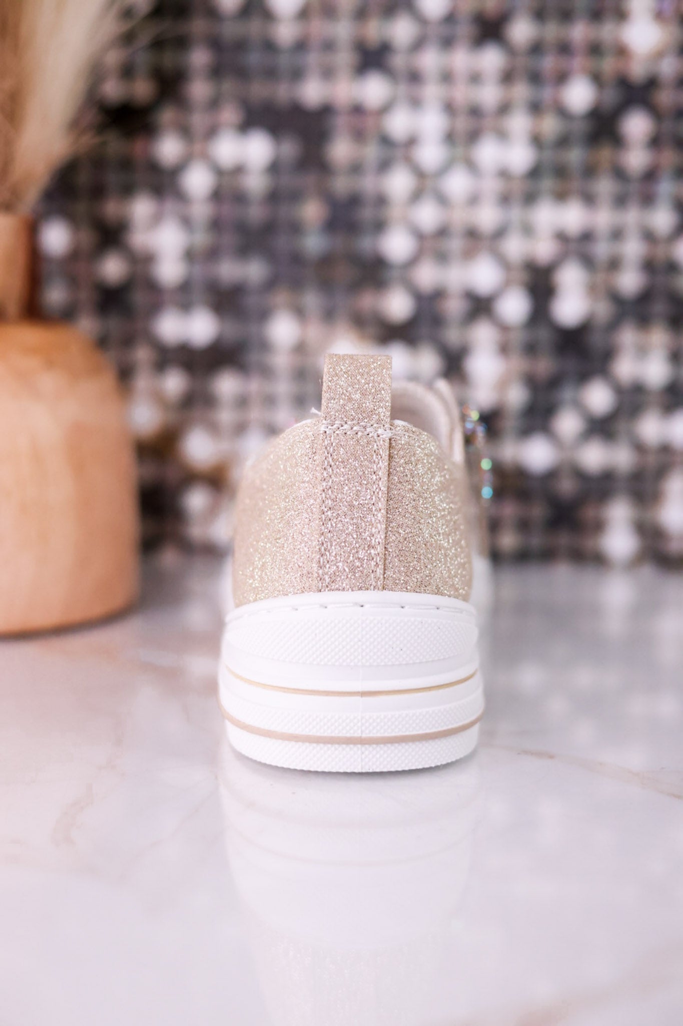 Aman 2 Gold Glitter Sneakers
