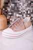 Aman 2 Rose Gold Glitter Sneakers