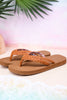 The "Mischa" Tan Braided Thong Sandal