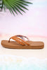 The "Mischa" Tan Braided Thong Sandal