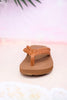 The "Mischa" Tan Braided Thong Sandal