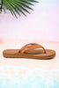 The "Mischa" Tan Braided Thong Sandal