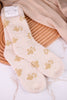 Fuzzy Crew Socks With Pawprint Pattern