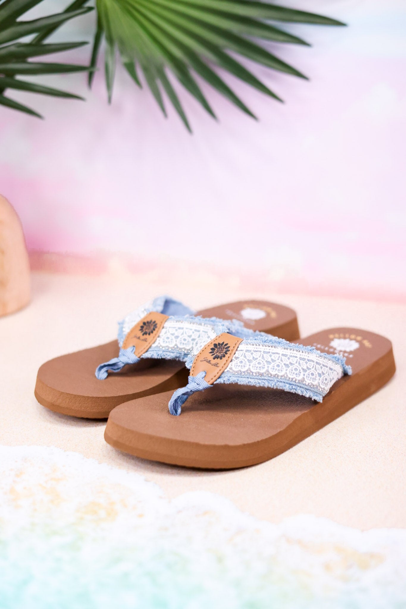 Light Denim "Nara" Sandals