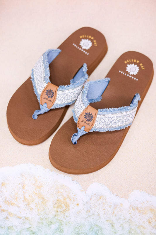 Light Denim "Nara" Sandals