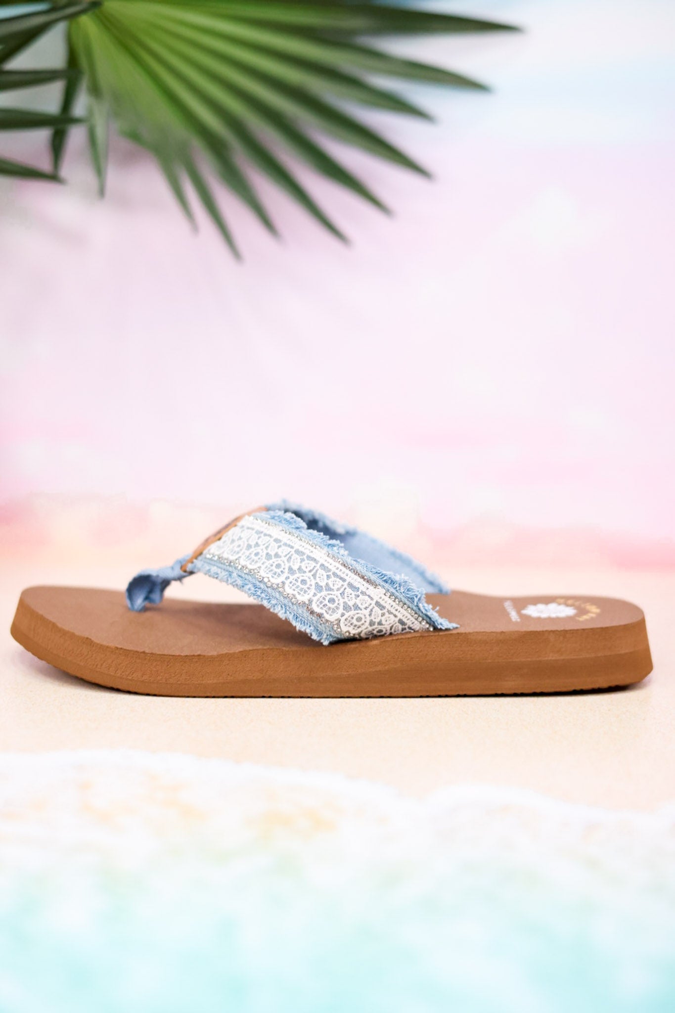 Light Denim "Nara" Sandals