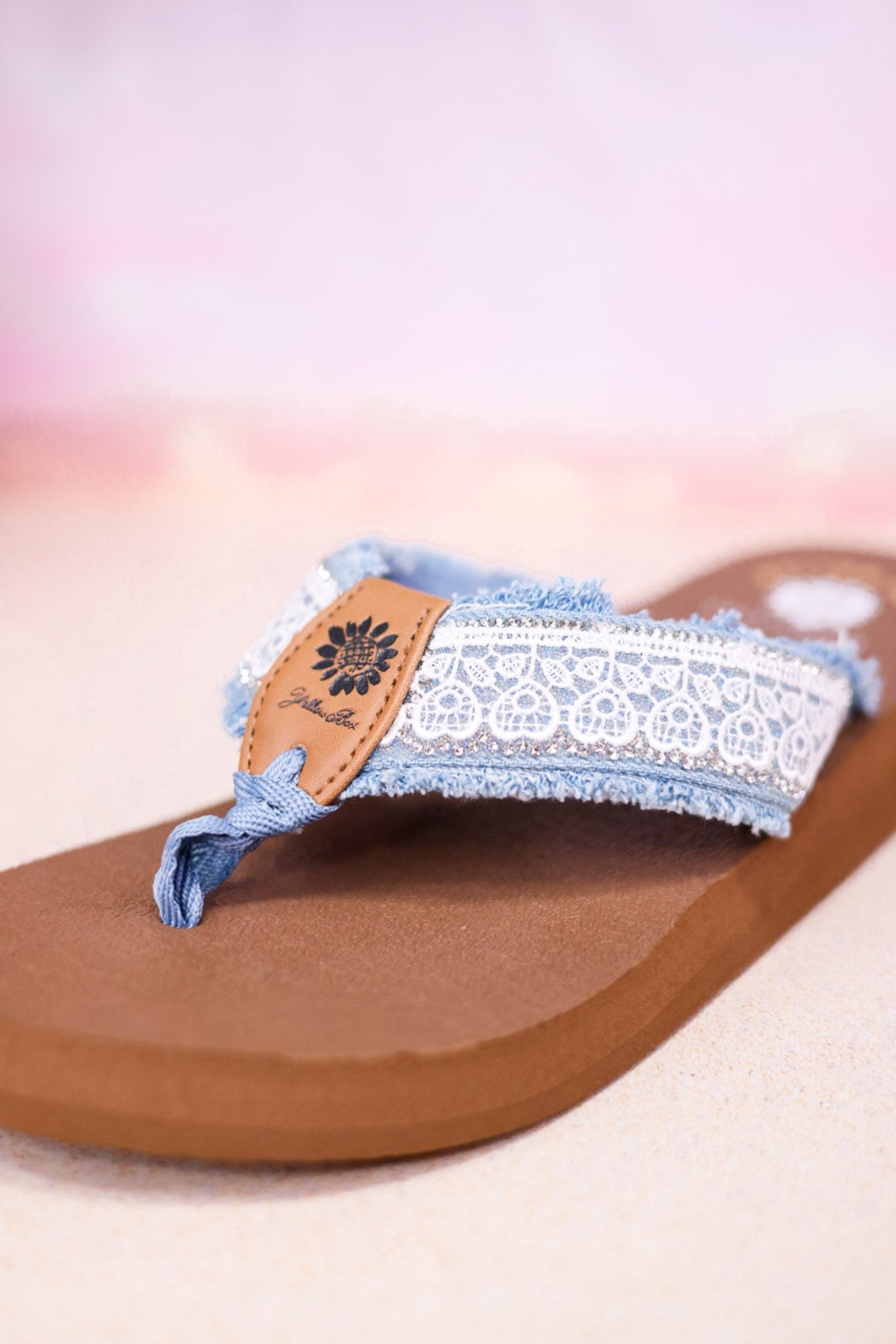 Light Denim "Nara" Sandals