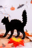Set of 2 Wood & Enamel Black Cats