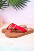 The "Nandika" Red Woven Sandals