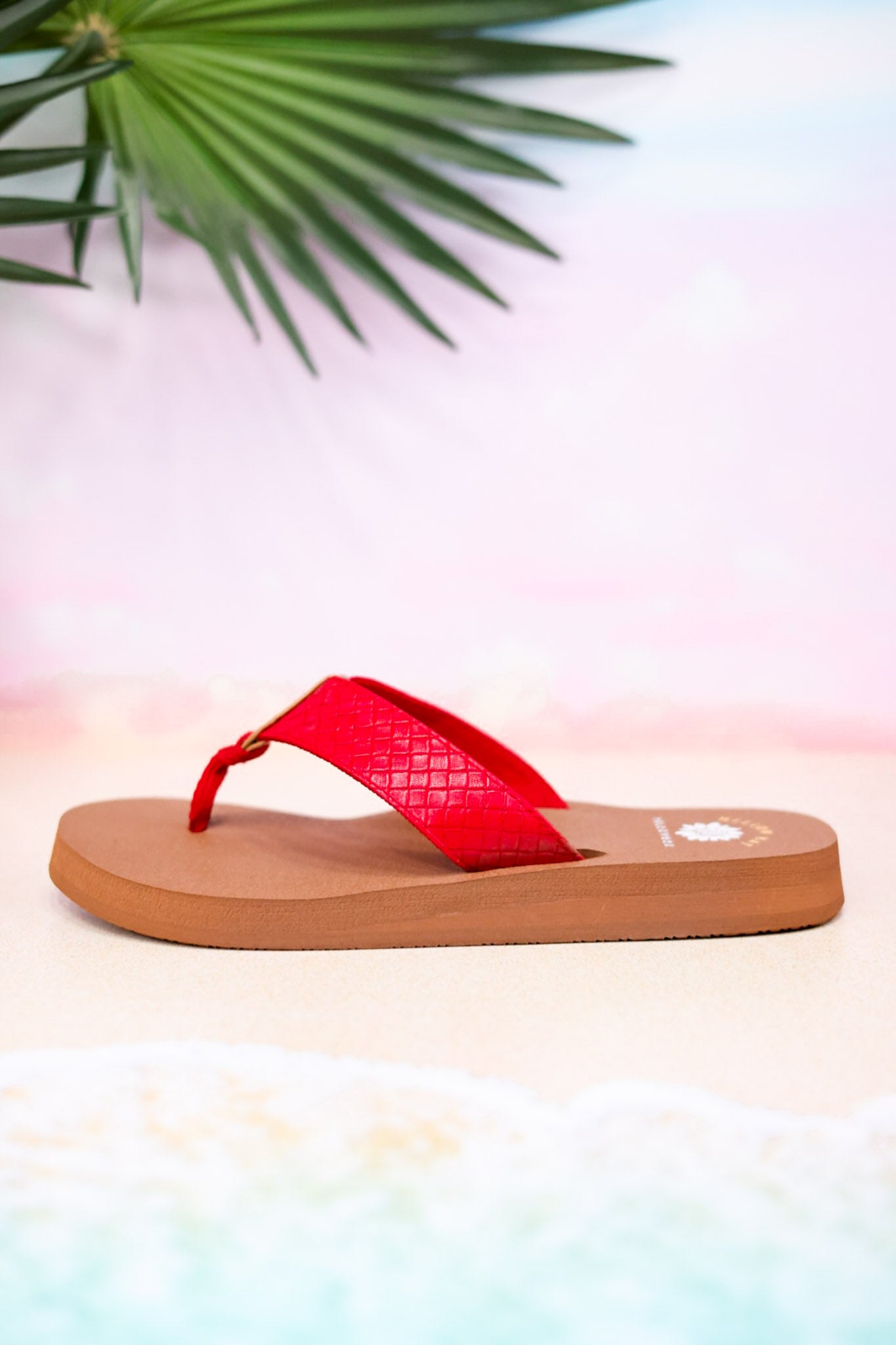 The "Nandika" Red Woven Sandals