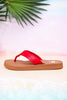 The "Nandika" Red Woven Sandals