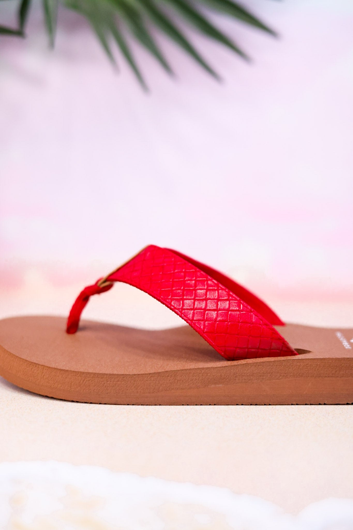 The "Nandika" Red Woven Sandals