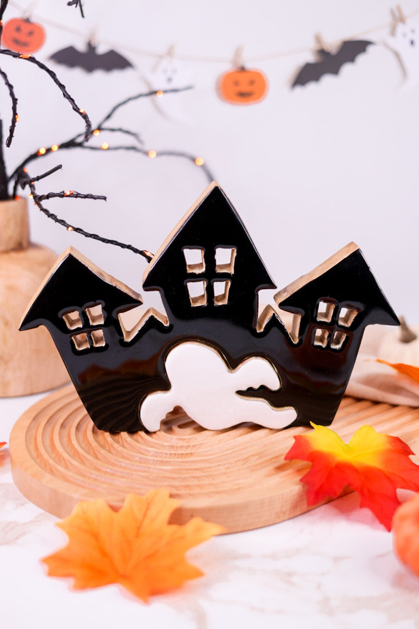 Haunted House Wood & Enamel Puzzle Blocks