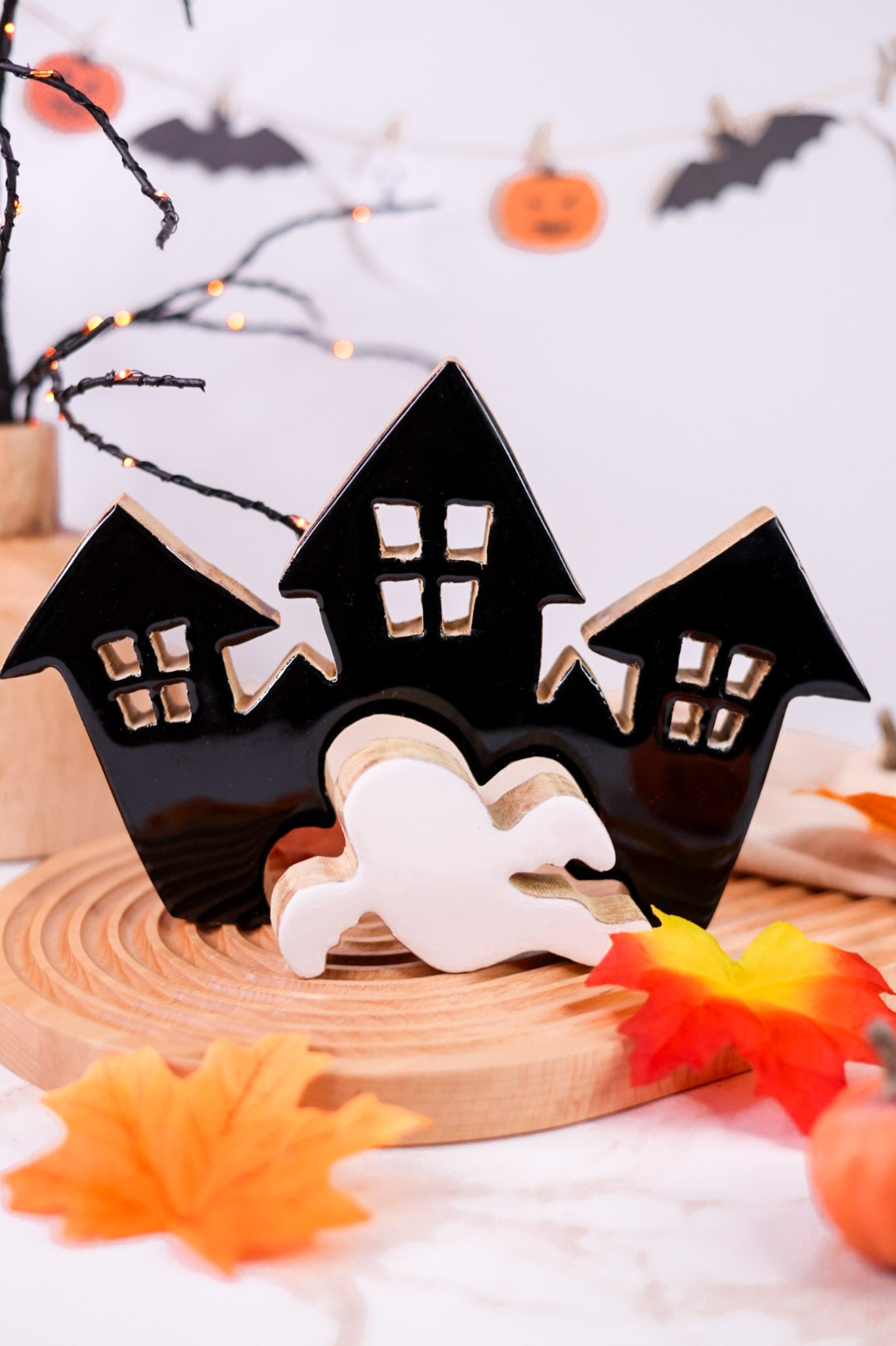 Haunted House Wood & Enamel Puzzle Blocks
