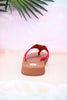 The "Nandika" Red Woven Sandals