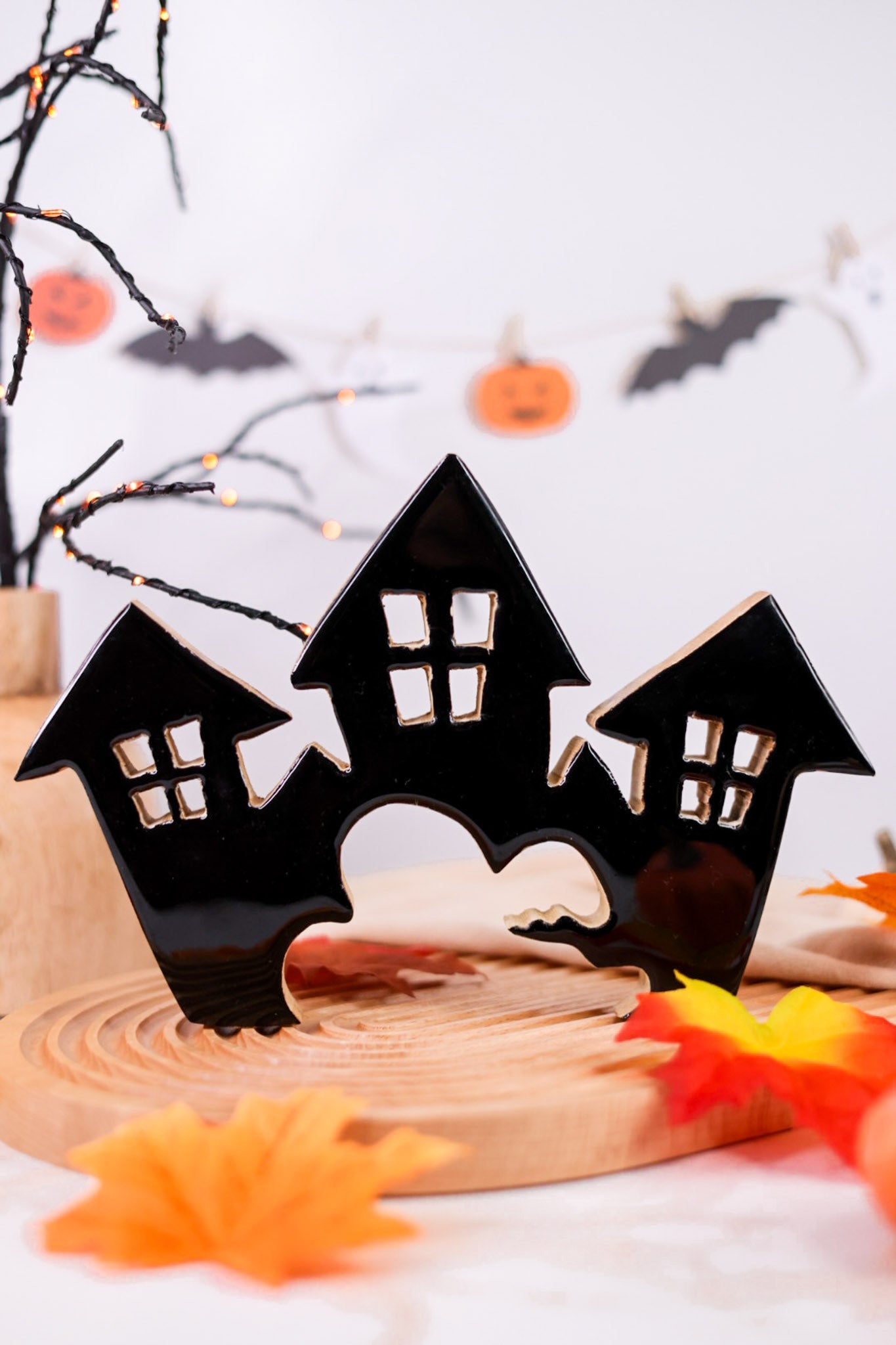 Haunted House Wood & Enamel Puzzle Blocks