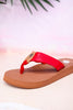 The "Nandika" Red Woven Sandals