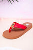 The "Nandika" Red Woven Sandals