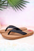 The "Erykah" Black & Tan Tooled Sandals